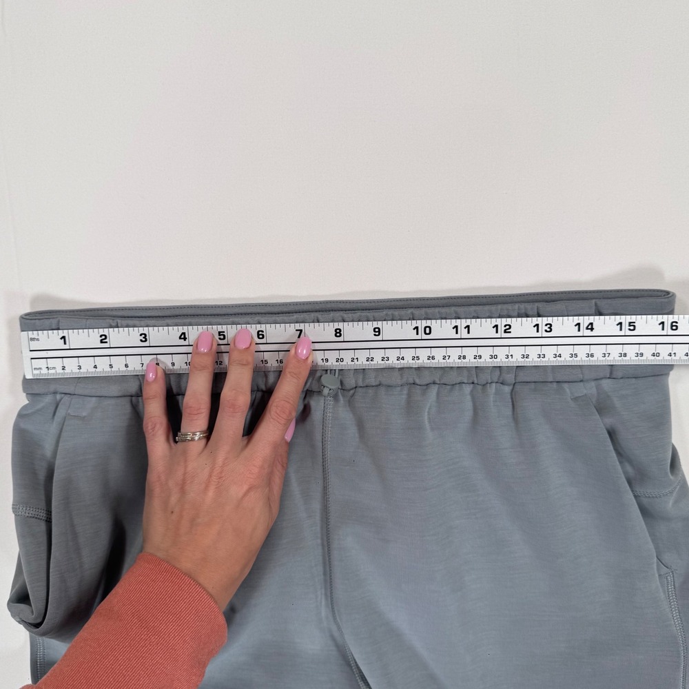 Lululemon Softstreme High-Rise Pant Full Length Chambray Grey 10 Comfy Travel - Picture 14 of 16